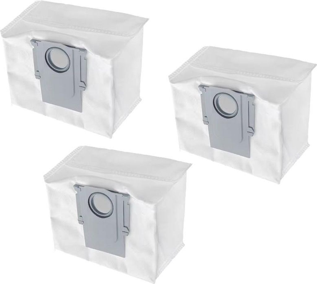 3x Trade-Shop Staubsauger-Beutel / Filtersäcke / Mikrovlies-Beutel / Saugbeutel für Xiaomi Roborock S8+, S8 Pro Ultra, S7 MaxV Ultra, S7 Pro Ultra