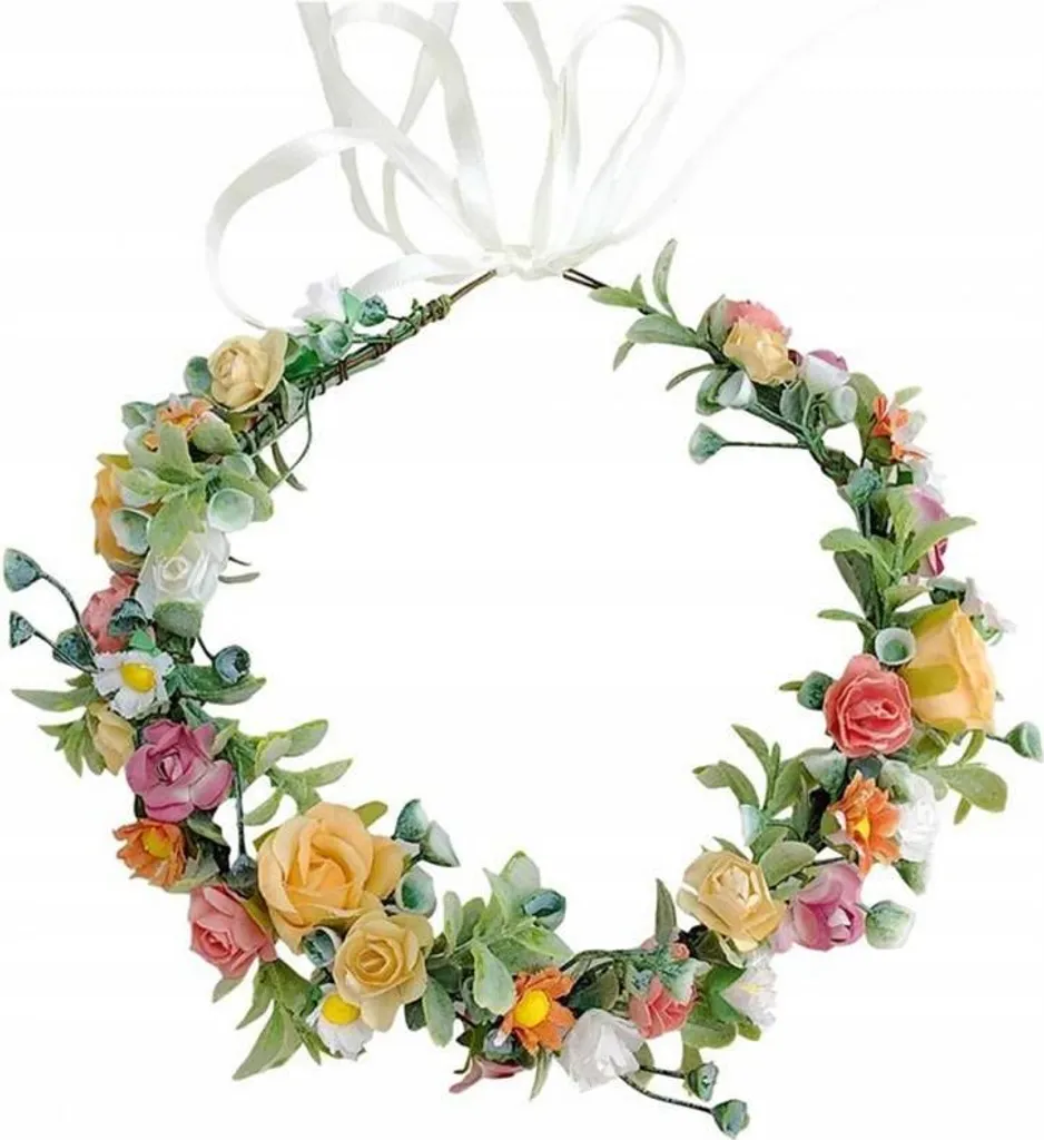 Ghirlanda Fiori Finti Stile Bosco Flamenco Mystique - Boho Country