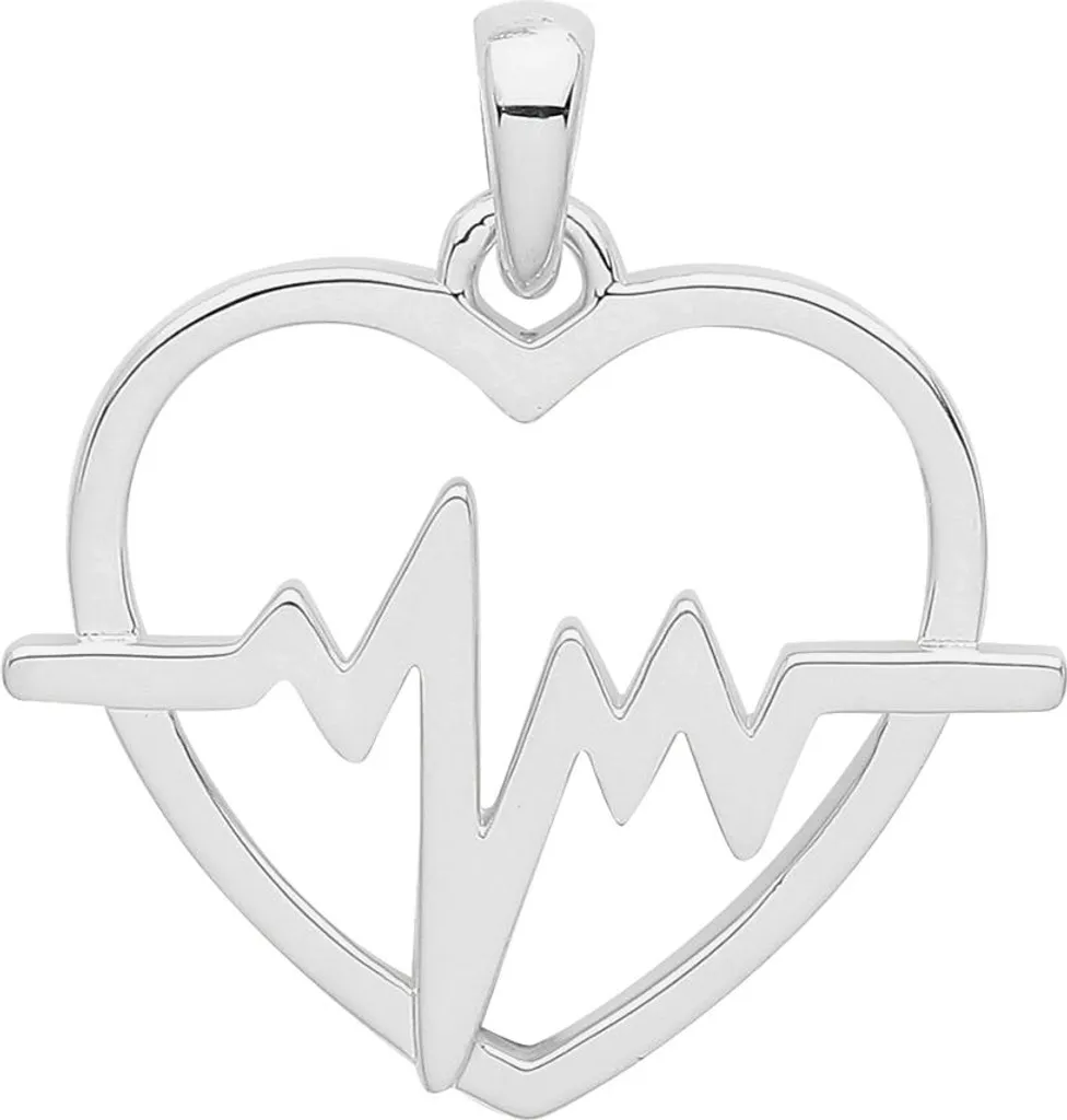 Pendentif Cœur Argent 925 Rhodié : Cadeau Idéal pour Femme TRS31137