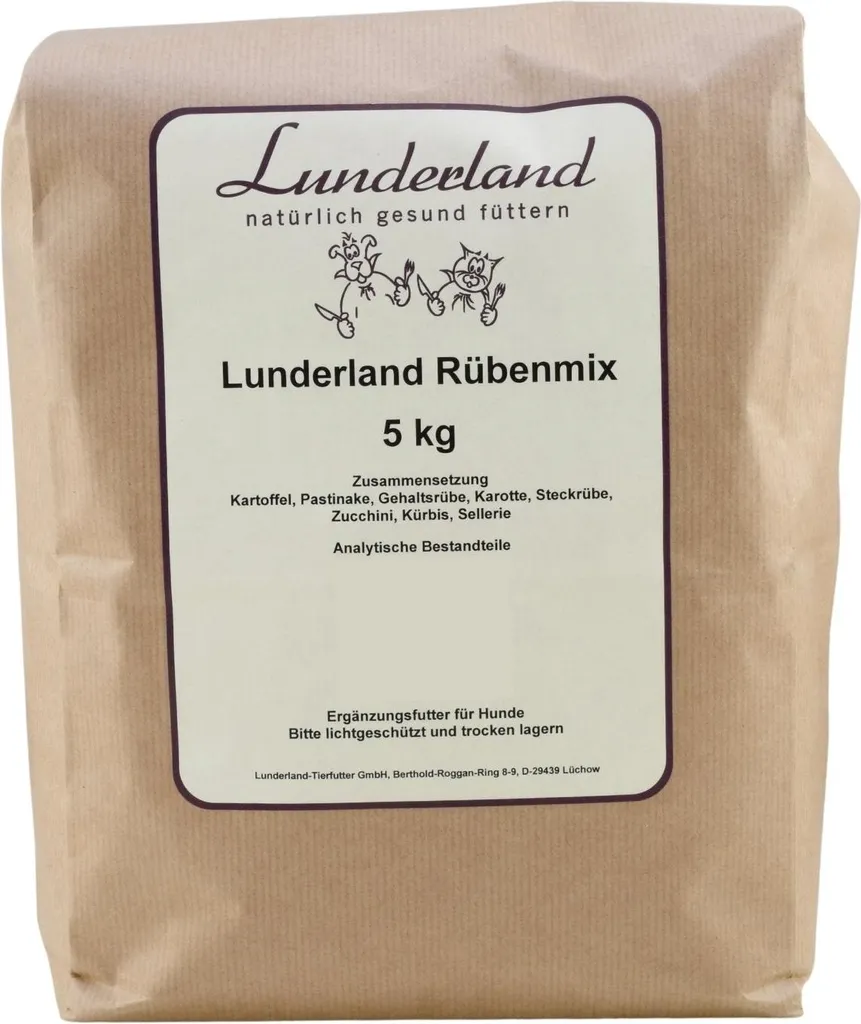 Lunderland Rübenmix 5kg - Mélange de flocons de betteraves pour chien