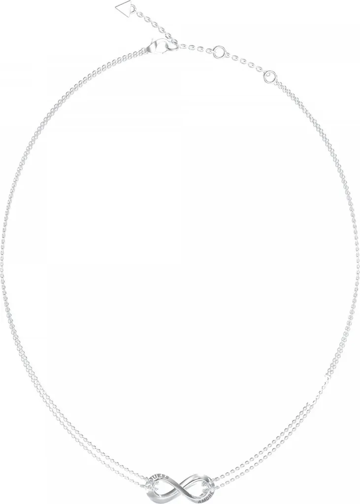 Collana infinity Guess da donna in argento, 46 cm