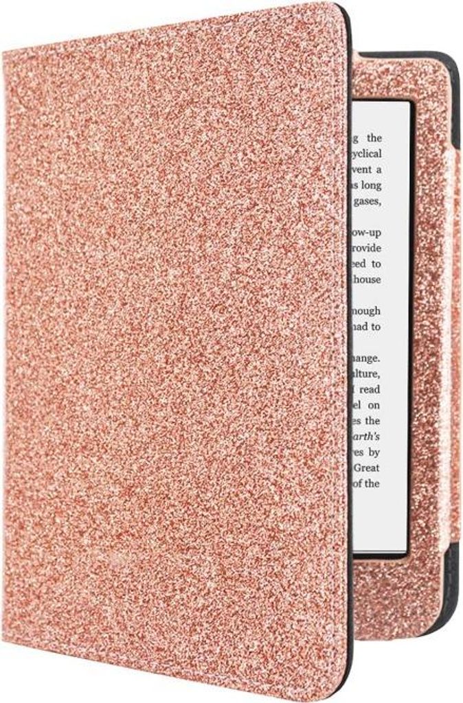 Dutch Shield - Luxe Case Hülle für das Tolino Shine 4 Ebook - Klapphülle Ereader Schutzhülle Cover Rosa