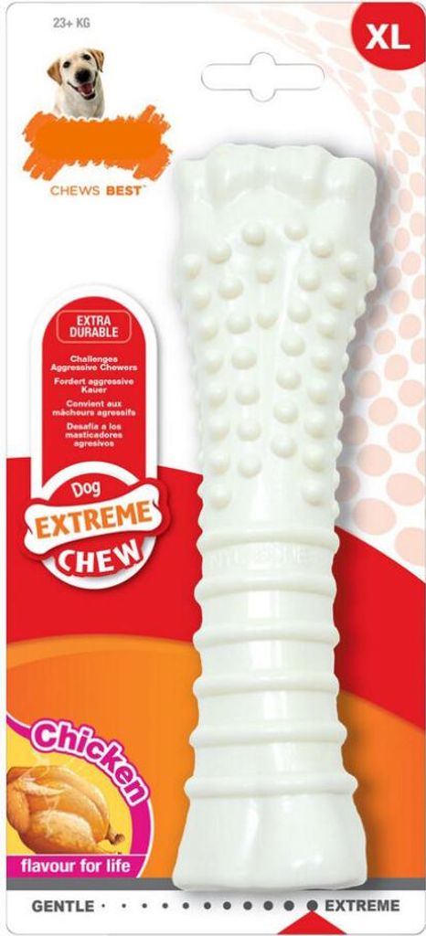 Nylabone Souper Chicken Flavoured Dog Chew Toy One Size May Vary