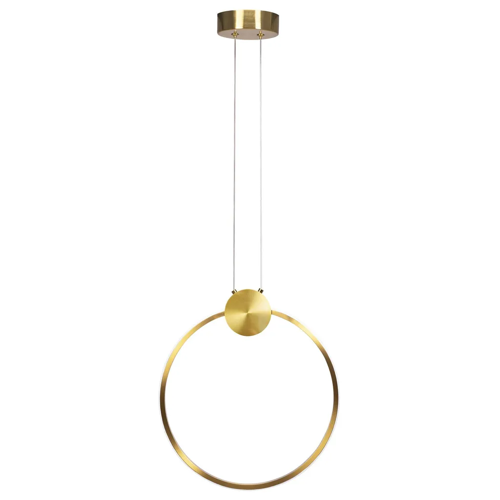 Suspension LED 30cm Or Brossé Design Circulaire Toolight Finition Premium