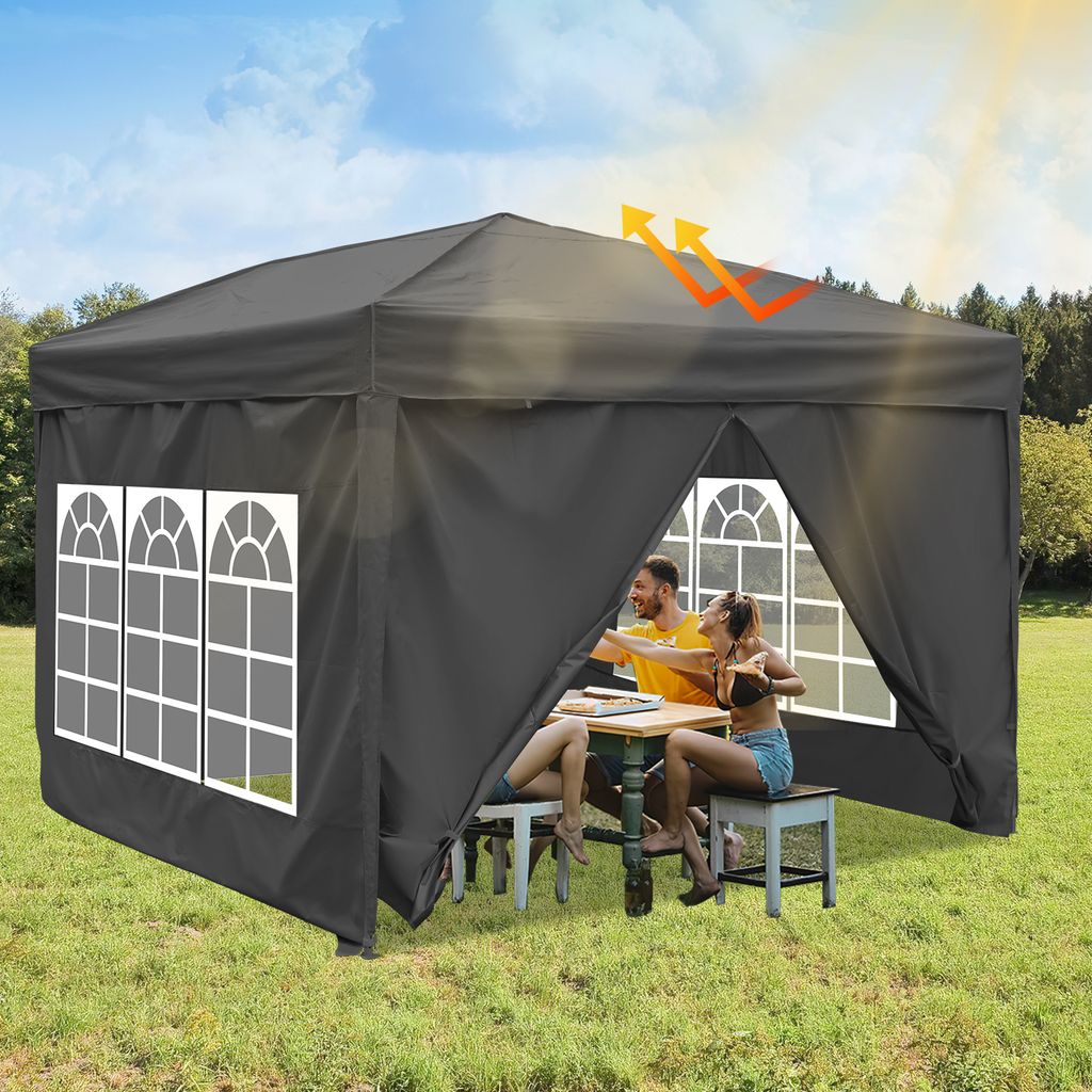 Bettizia Gazebo pieghevole 3 x 3 m Gazebo pieghevole Tenda Immagine del prodotto 