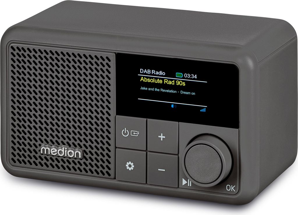 MEDION S66822 Tragbares Mini DAB+ Radio mit Bluetooth (Akku Produktbild 