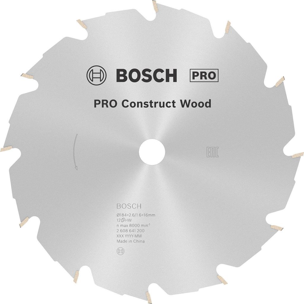 Bosch PRO legno da costruzione KSB,184x2,6x16mm Immagine del prodotto 