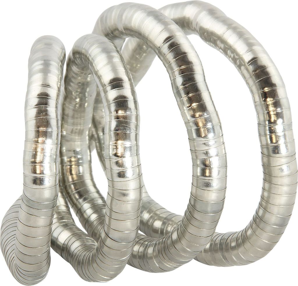 Biegsame Halskette Schlangenkette silberfarben 10mm Kette Produktbild 
