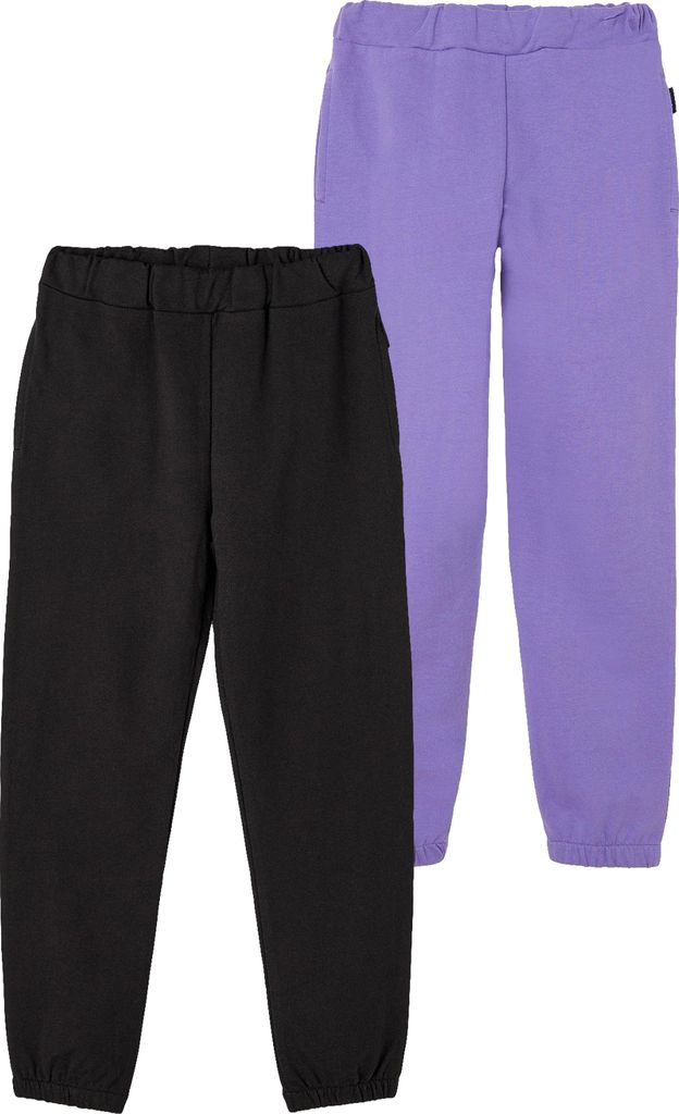 NAME IT 2er-Set Mädchen Jogginghose Basic Sweat Pants Größe: 92