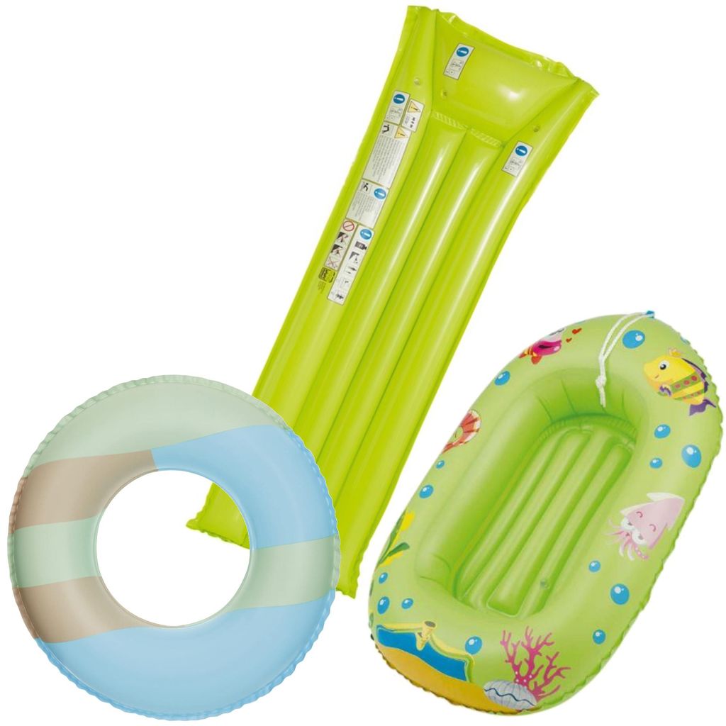 Wehncke - Kinderbade-Set (Schwimmring, Kinderboot, Produktbild 