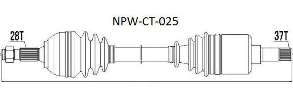 Cardan de transmission pour Peugeot 407 et Fiat Scudo - Qualité Premium