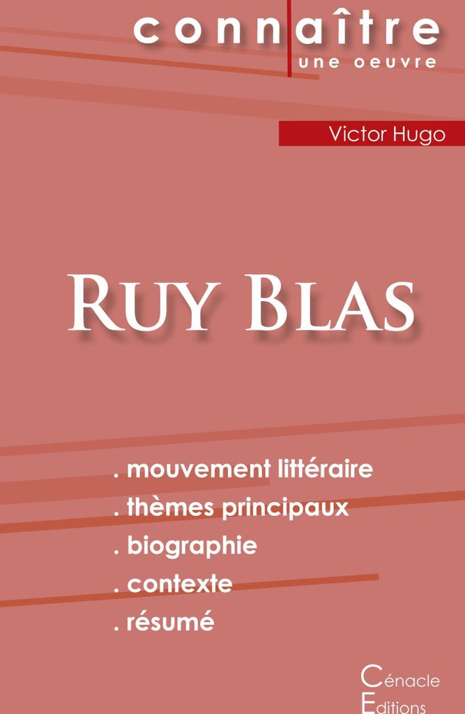 Fiche de lecture Ruy Blas de Victor Hugo (Analyse littéraire de référence et résumé complet)