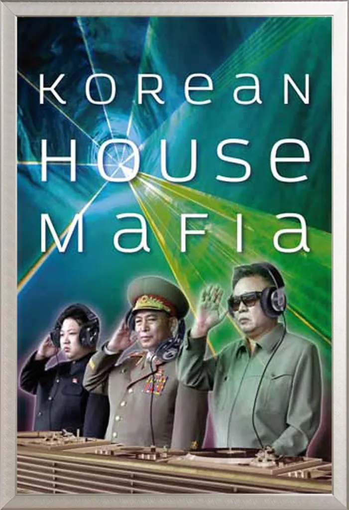 Affiche Korean House Mafia, Cadre interchangeable Shinsuke® Alu Argent