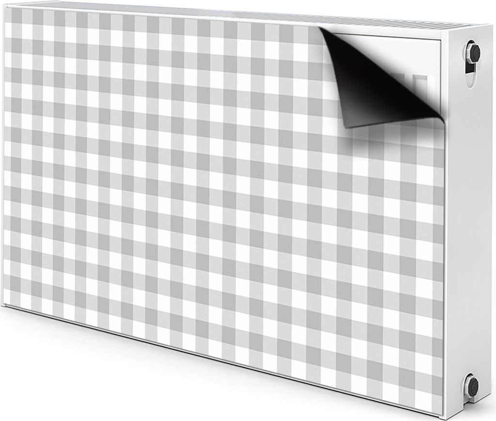 Mit Grafik Heizkörperabdeckung 100x60 Graues Karo