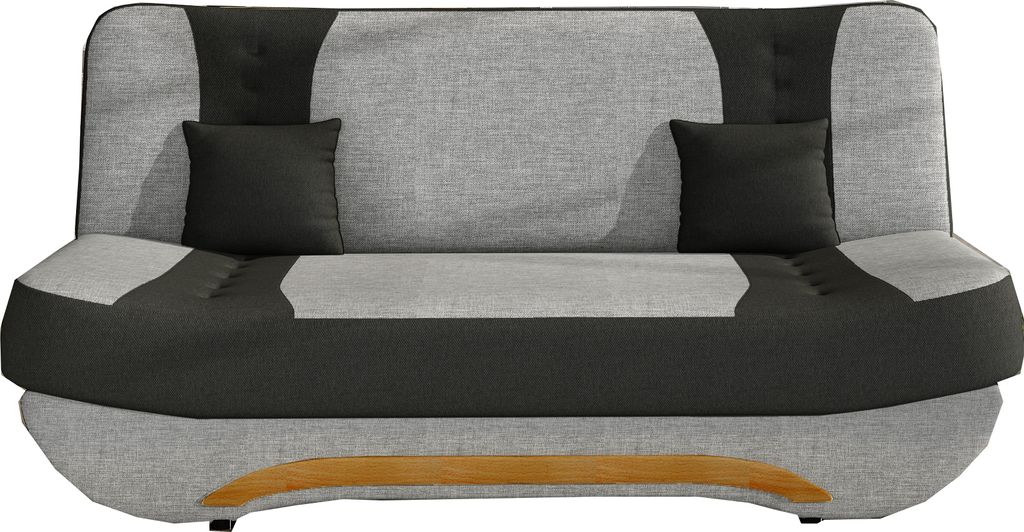 Sofa mit Schlaffunktion und Bettkasten, Couch für Wohnzimmer, Schlafsofa Federkern Sofagarnitur Polstersofa Wohnlandschaft mit Bettfunktion -194 x...