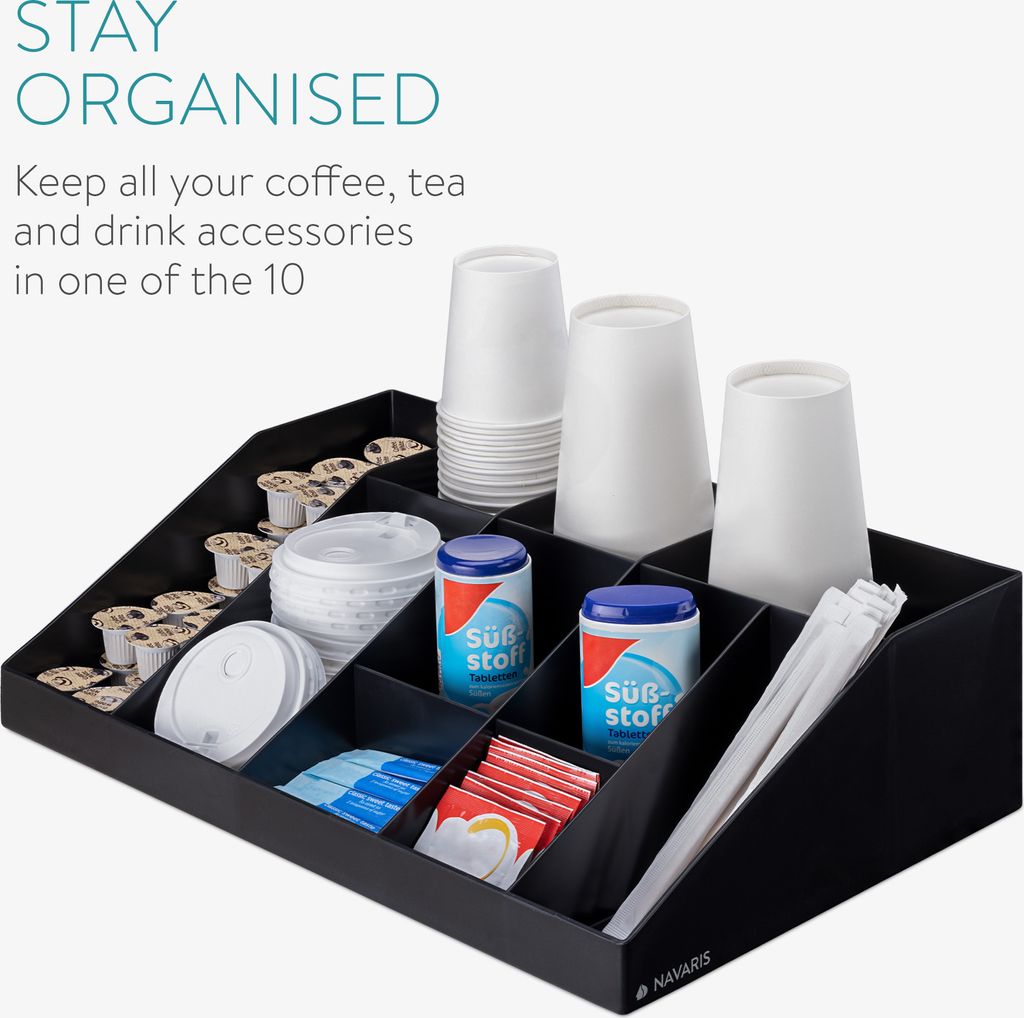 Navaris Kaffee Spender Organizer - Aufbewahrung von Zubehör Produktbild 3