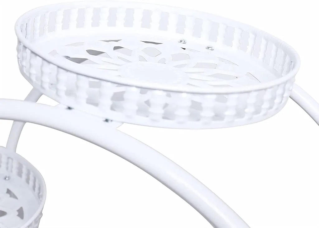 Support de pots de fleurs en métal à 6 plateaux modulables - 7