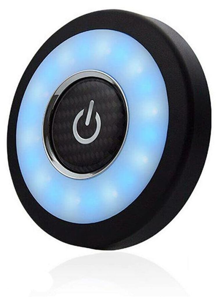 USB LED Auto Lampe Innenraum 3 Farben Licht Touch Dimmer Magnetische Montage 320mAh Akku 10x10cm für PKW Wohnmobil Schrank Beleuchtung