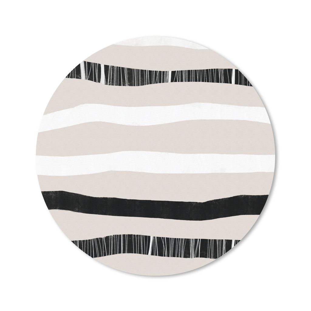 MuchoWow Mauspad Mousepad Linie - Pastell - Minimalismus - Muster 30x30 cm - Mousepads - Maus Mat - Pad - Mausunterlage - Tischunterlage - Schrei...