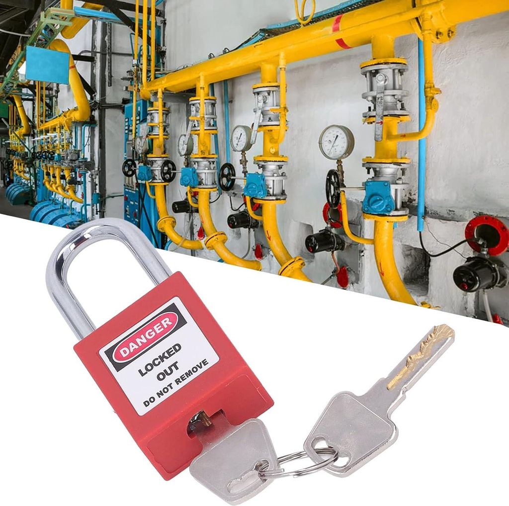 Lockout Tagout Lock Box - Tragbare Sicherheitsgruppe mit Vorhängeschlössern und Schlüsseln