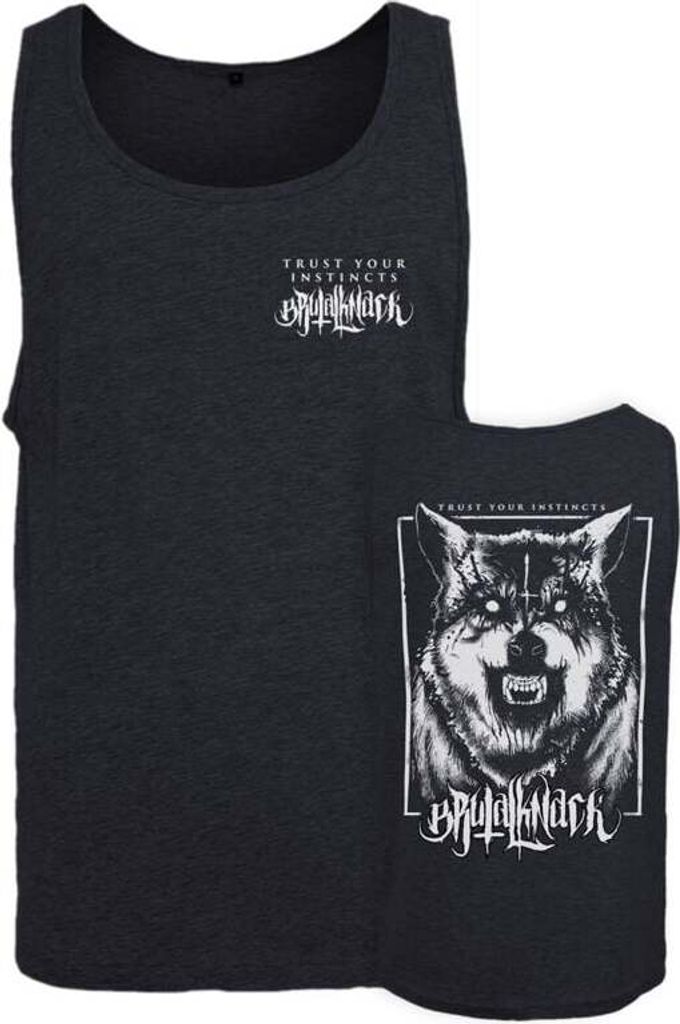 Brutal Knack Tank-Top Herren Instincts Jersey Tank anthrazit S