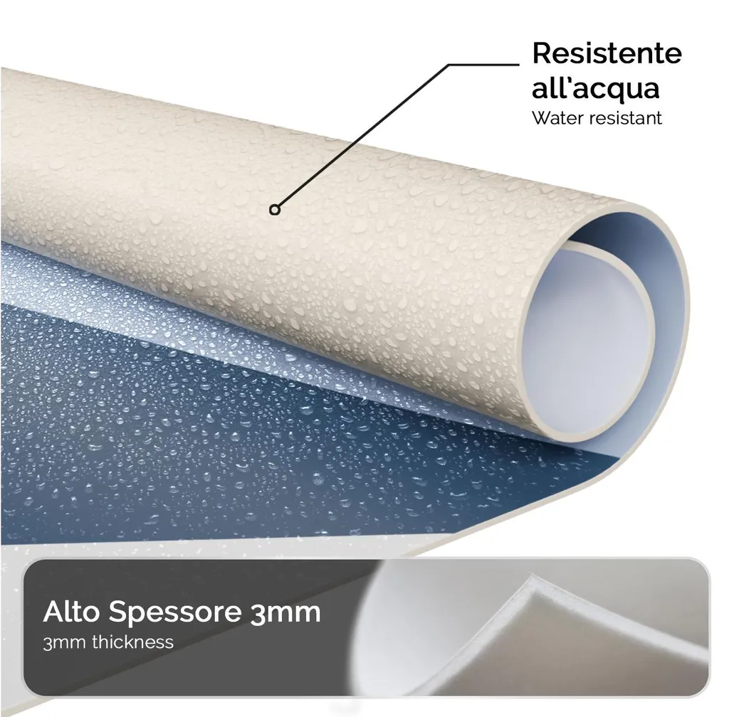Tapis Vinyle Antidérapant Moon Géométrique 120x40 cm Giallobus - 4