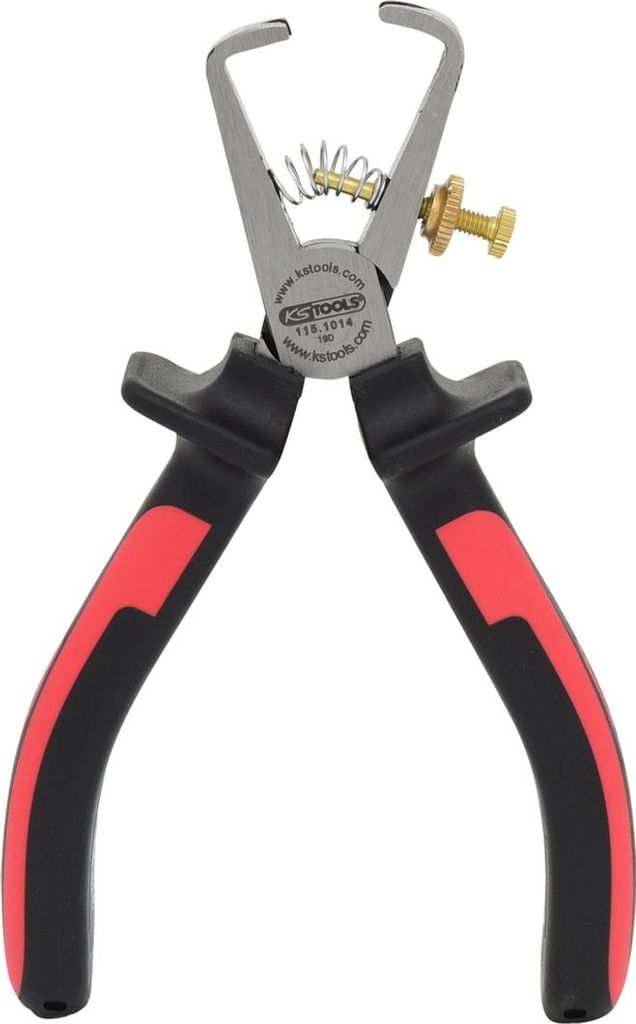 KS Tools ERGOTORQUE Abisolierzange, 180 mm, auf Hänger