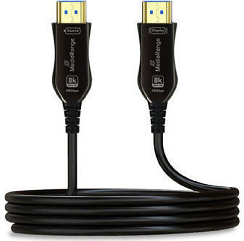 MediaRange HDMI U High Speed Ethernet Kabel AOC 48Gibt/s 10m