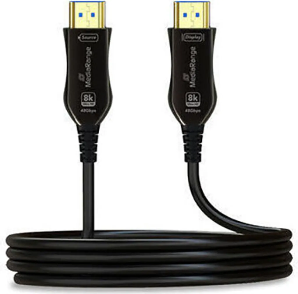 Câble HDMI 2.1 MediaRange AOC 48Gbps 10m - Fibre Optique Ultra Haute Vitesse