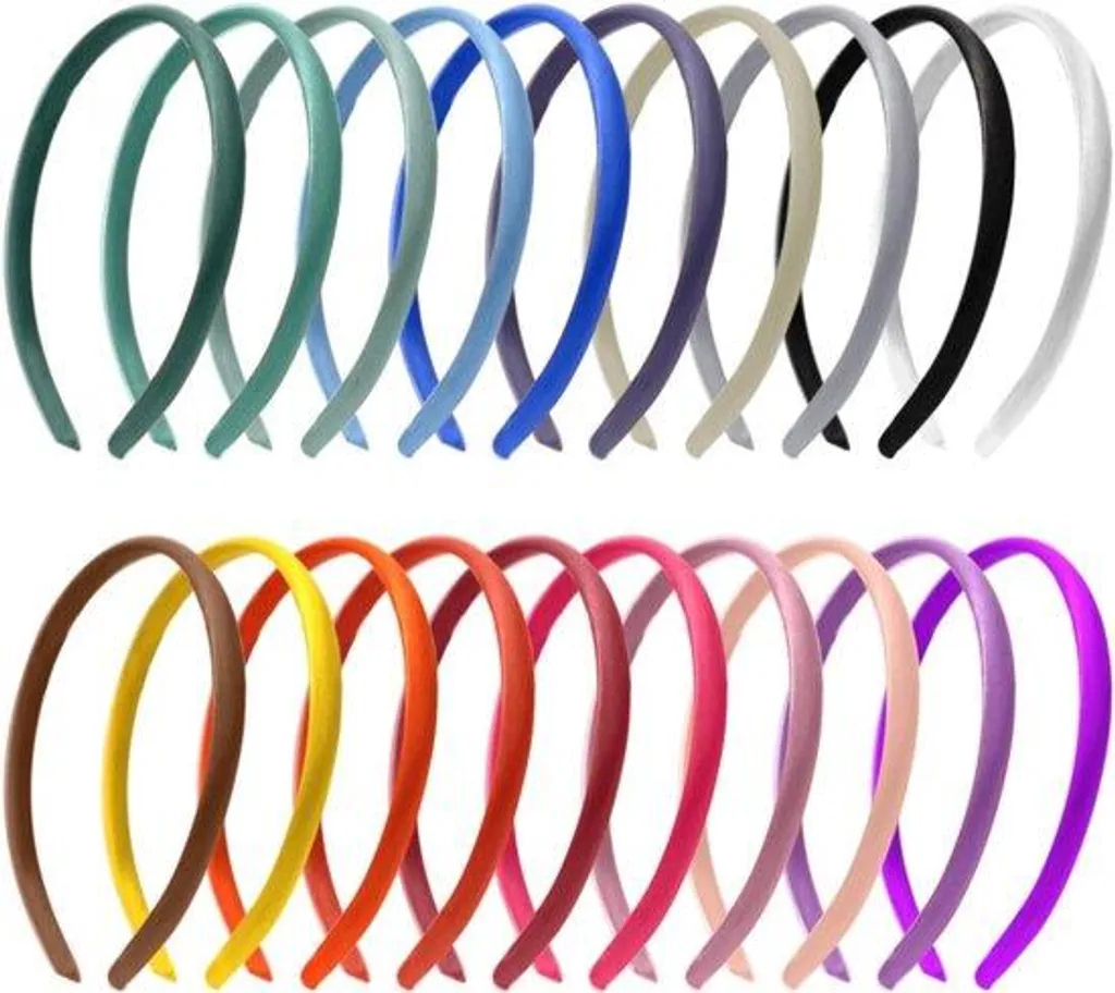 Lot de 20 barrettes en tissu à personnaliser pour loisirs créatifs