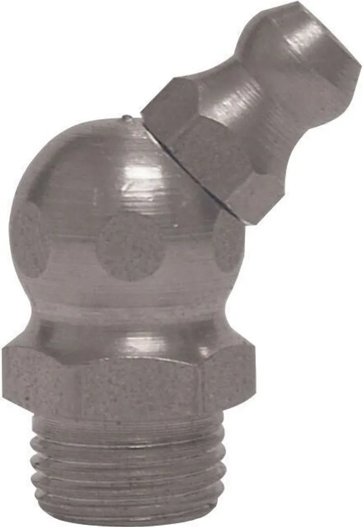 Ingrassatori Umeta 45 Gradi 1/4 NPT - 25 Pezzi Argento - Mai Più Intoppi