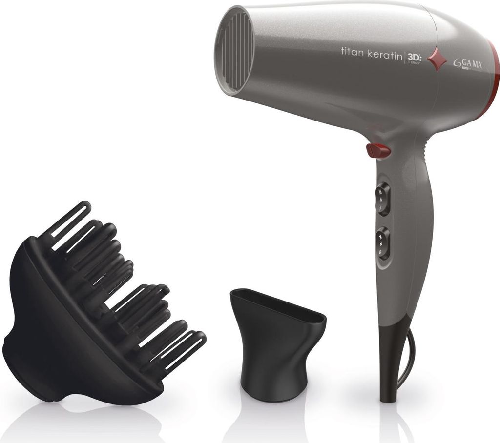 GA.MA Titan Keratin Diamond 3D, DC, Szary, Zdjęcie produktu 
