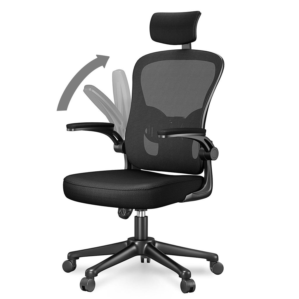 Ergonomická kancelářská židle Naspaluro, otočná židle s Obrázek produktu 