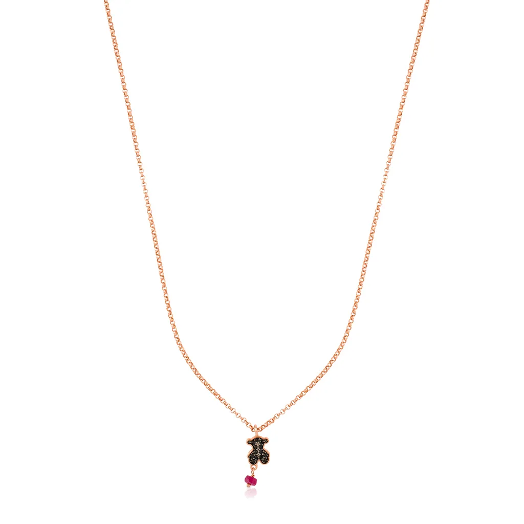 TOUS Collier à motifs 1000141000 - Bijou iconique en argent véritable