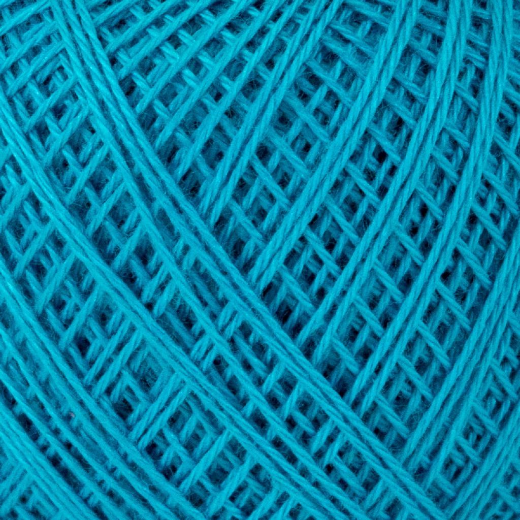 Olympus Sashiko Garn fein (Thread Thin), Baumwolle, Knäuel, ca 80m, Farbe 217, türkis, hergestellt in Japan