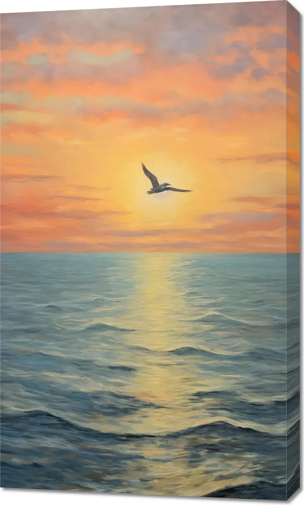 Ambiance Zen avec l'Image 60 x 100 cm Sérénade du Ciel pour Chambre