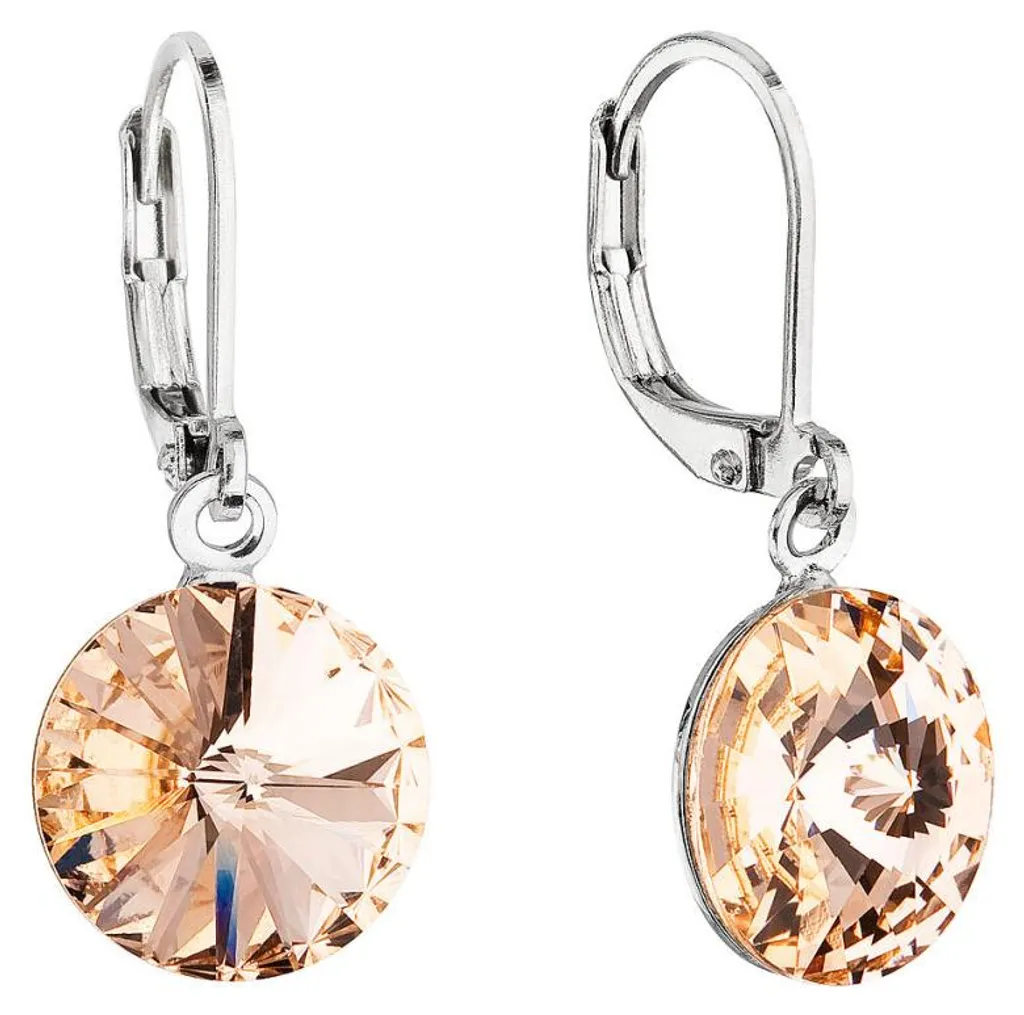 Boucles d'oreilles 51078.3 rose clair en cristaux Swarovski étincelants