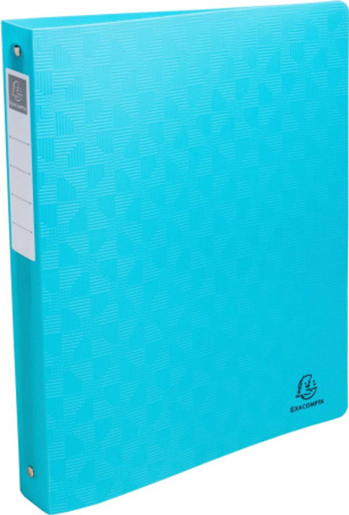 Exacompta 12x Ringbuch 2 Ringe 30mm, Recycling-PP, Pop'N Co - sortiert - 54930E