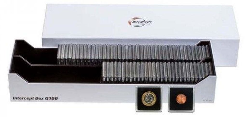 Intercept Box Q 100 für 100 QUADRUM-Münzkapseln bzw. ca. Produktbild 
