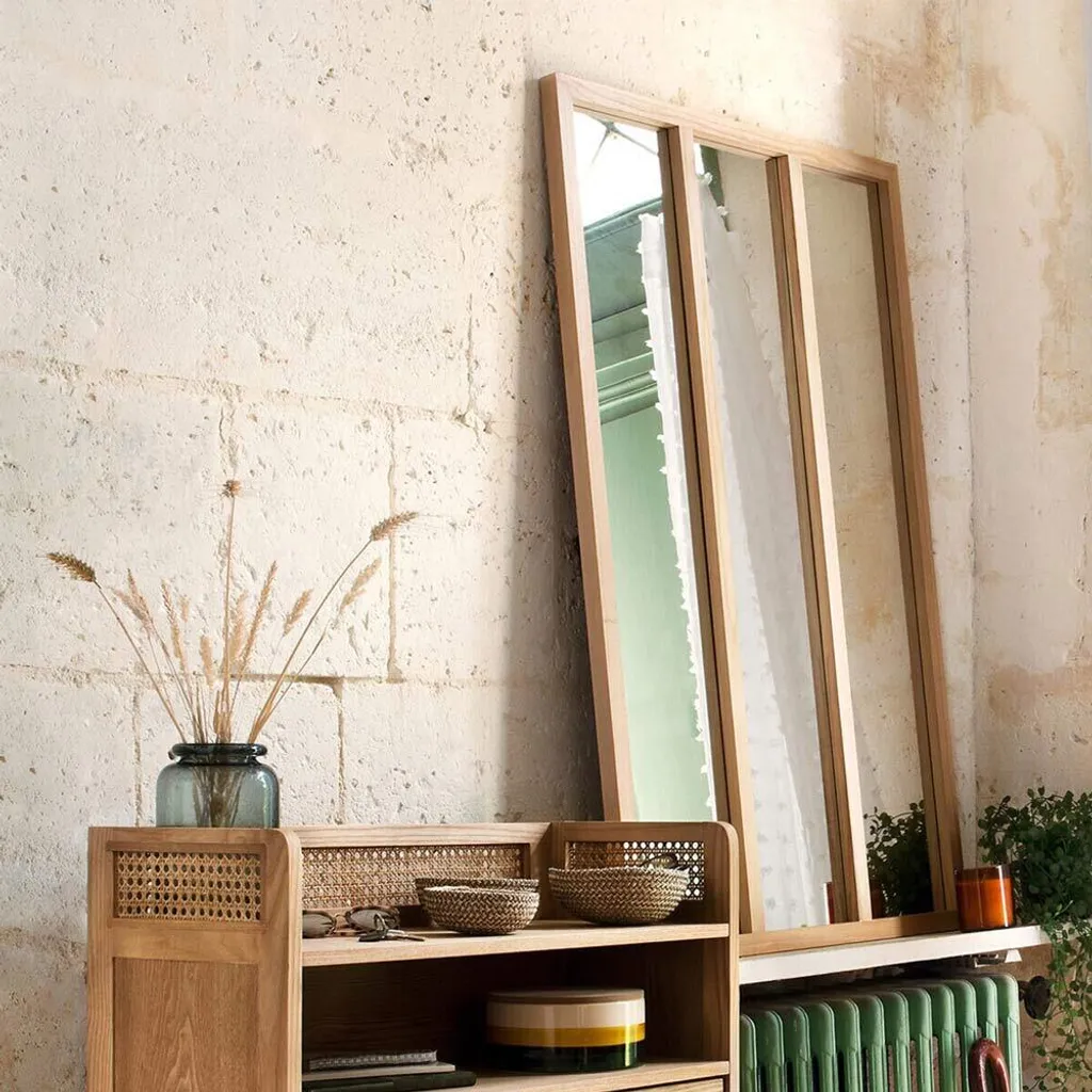 Miroir mural Afrodille 76x116 cm : la solution déco pour murs vides et tristes
