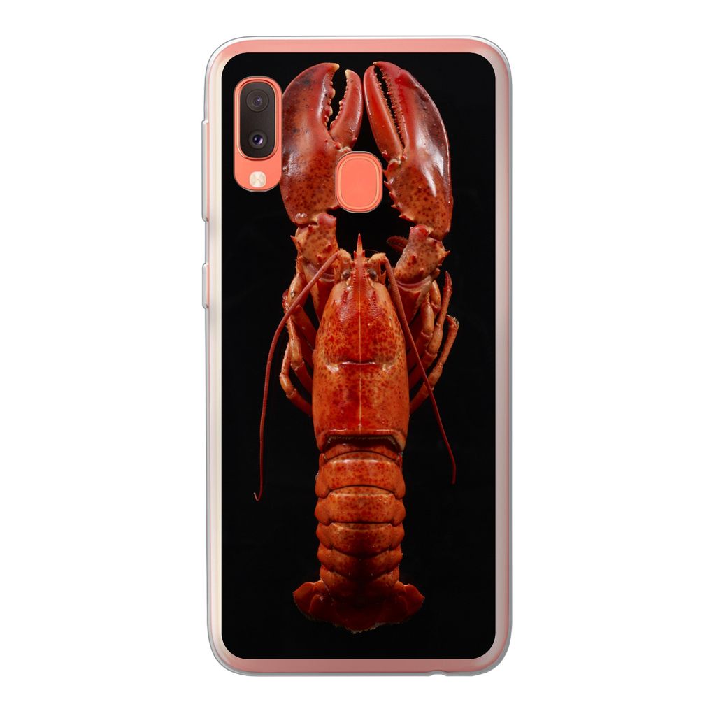 MuchoWow Handyhülle Schutzhülle Hülle für Samsung Galaxy A20e Krebs - Rot - Porträt Silikon Softcase Handy Hülle - Abdeckung