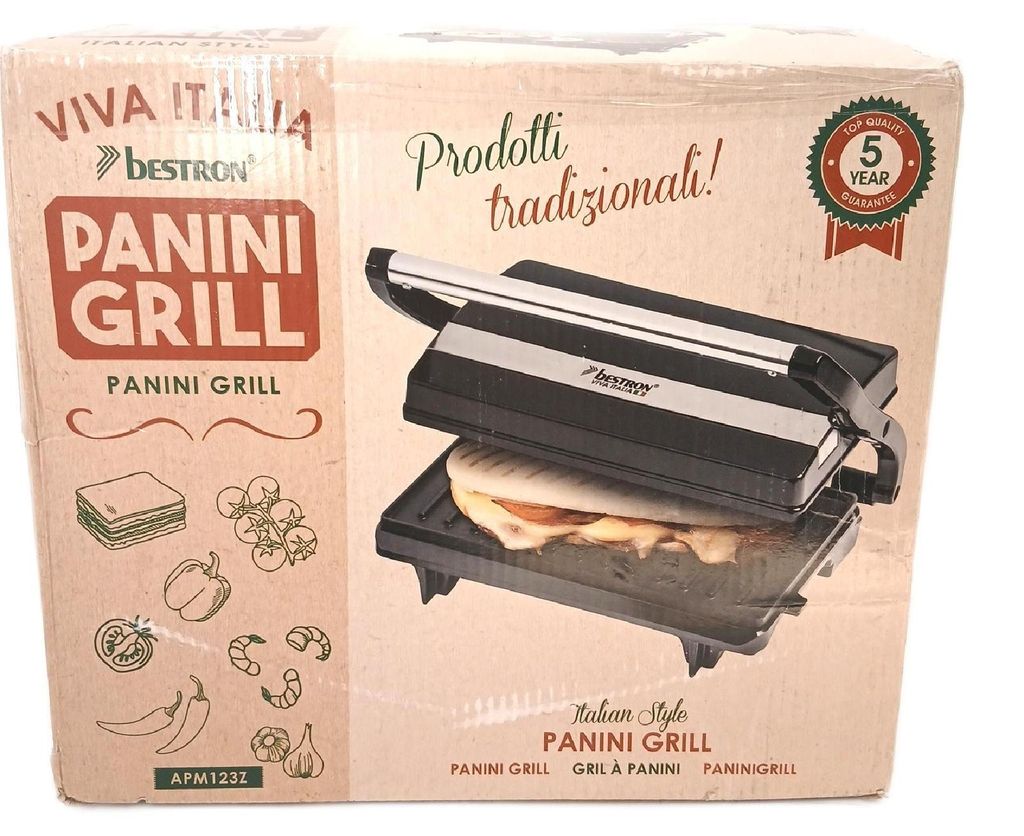 Elektryczny grill kontaktowy Bestron z tacką ociekową, Zdjęcie produktu 