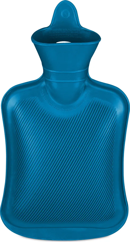 Bouillotte en caoutchouc bleu 1L Relaxdays pour lit et bien-être maison