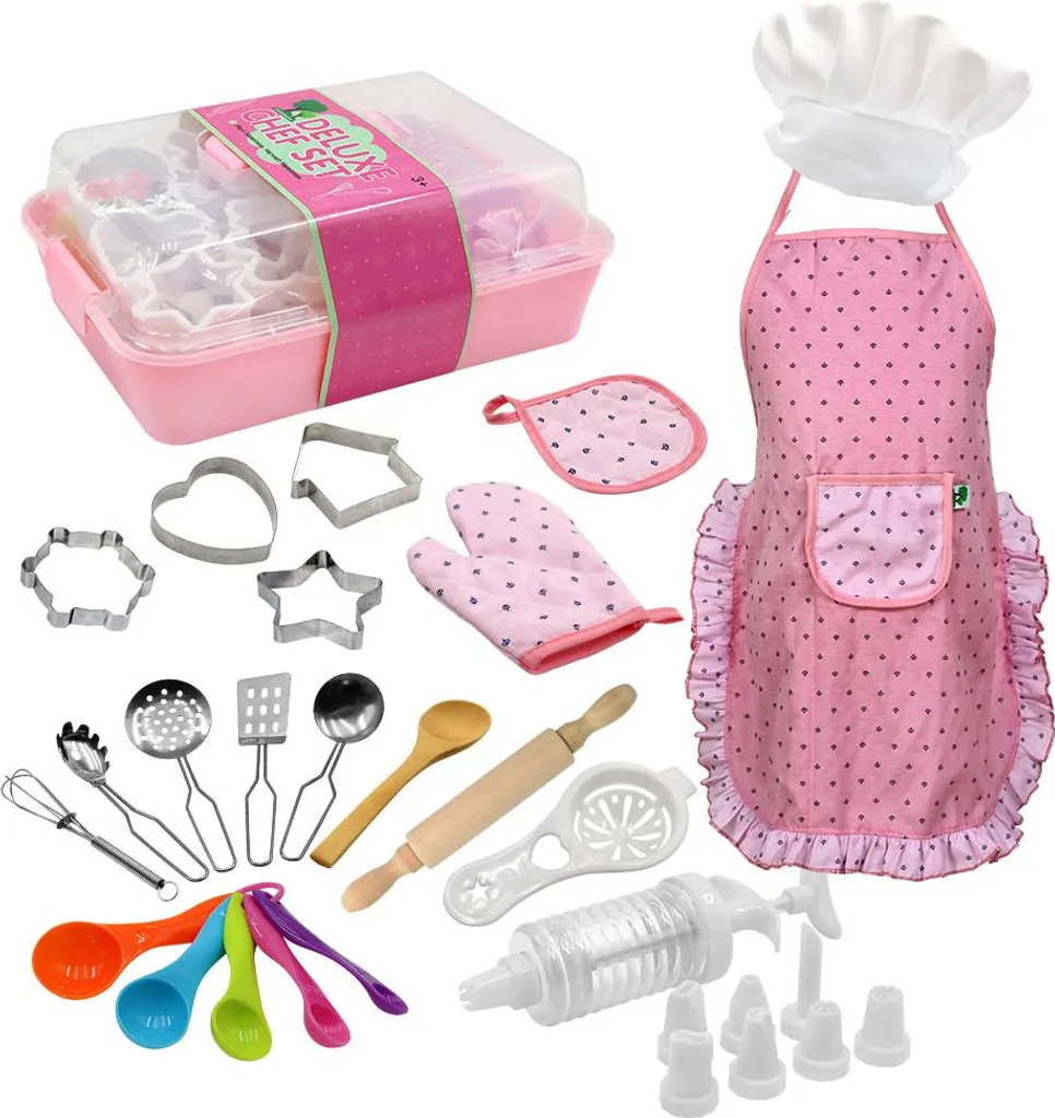 Jouets de cuisine pour enfants 32 pièces avec kit pâtisserie complet