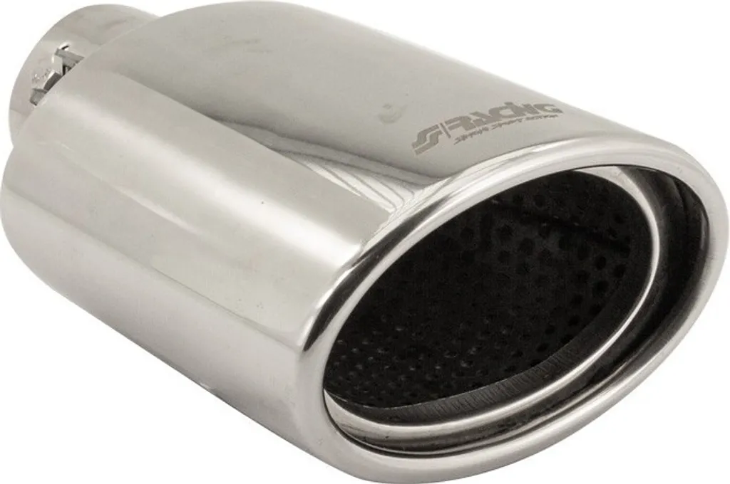 Simoni Racing TRX/75 Embout d'échappement ovale droit en inox pour auto