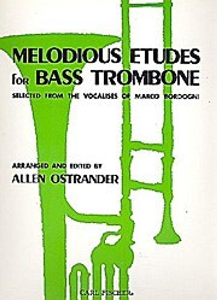 Melodious Etudes : for bass trombone