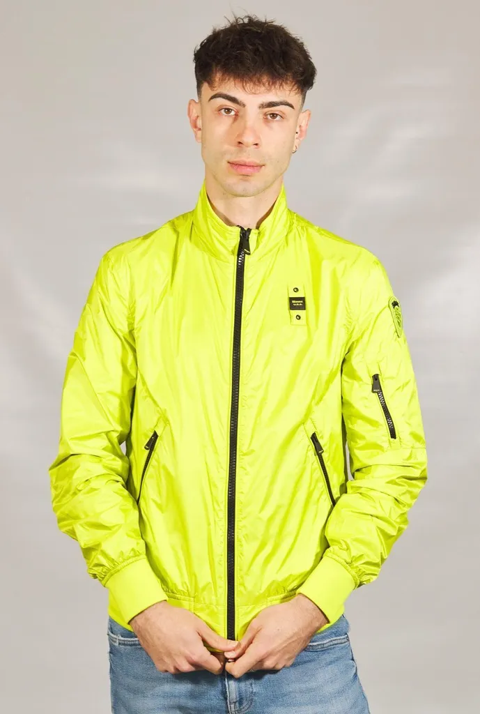 Coupe-vent Jaune Blauer Giubbini Corti Foderat - Protection et Style