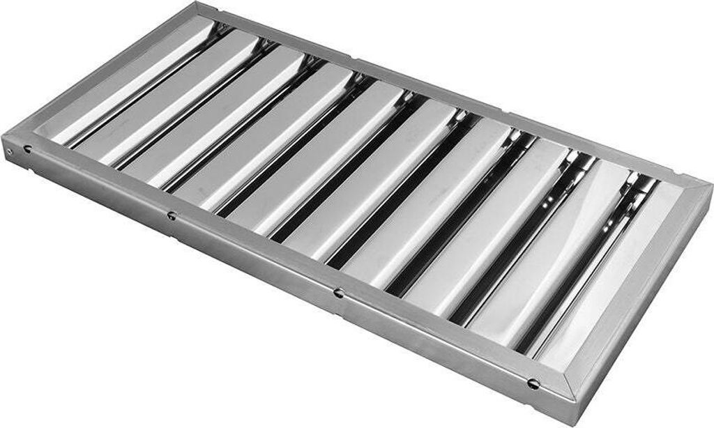 AllSpares Flammschutzfilter/Lamellenfilter für Dunstabzugshauben für Horeca (250x500x25mm)