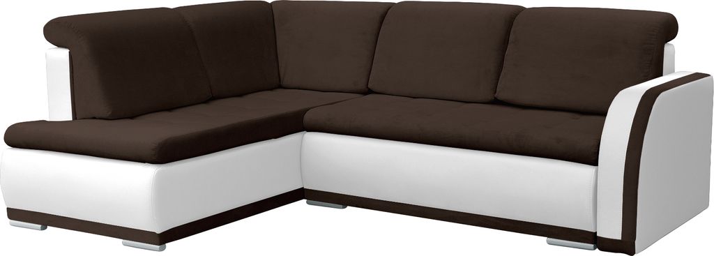 Ecksofa mit Schlaffunktion und Bettkasten | Couch für Wohnzimmer, Schlafsofa Sofagarnitur Sofa Eckcouch L-Form Wohnlandschaft mit Bettfunktion - V...