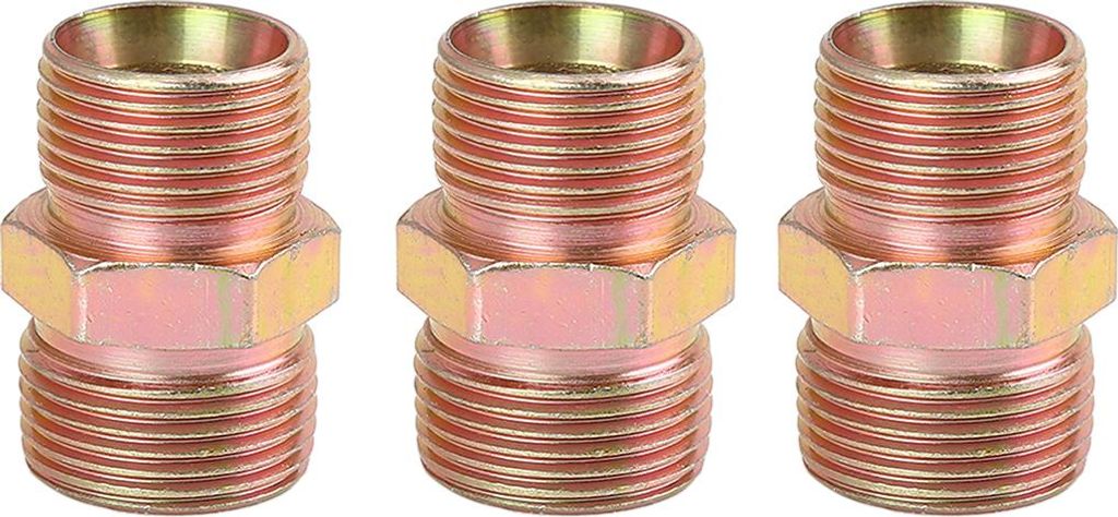 3 Stk. M20 x 1,5mm auf M22 x 1,5mm Auto Adapter für gerade Luftrohrverschraubung